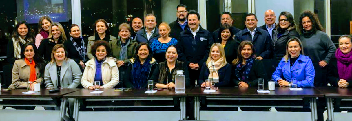 En reunión de trabajo con el tema seguridad pública en Tijuana. Febrero 2019