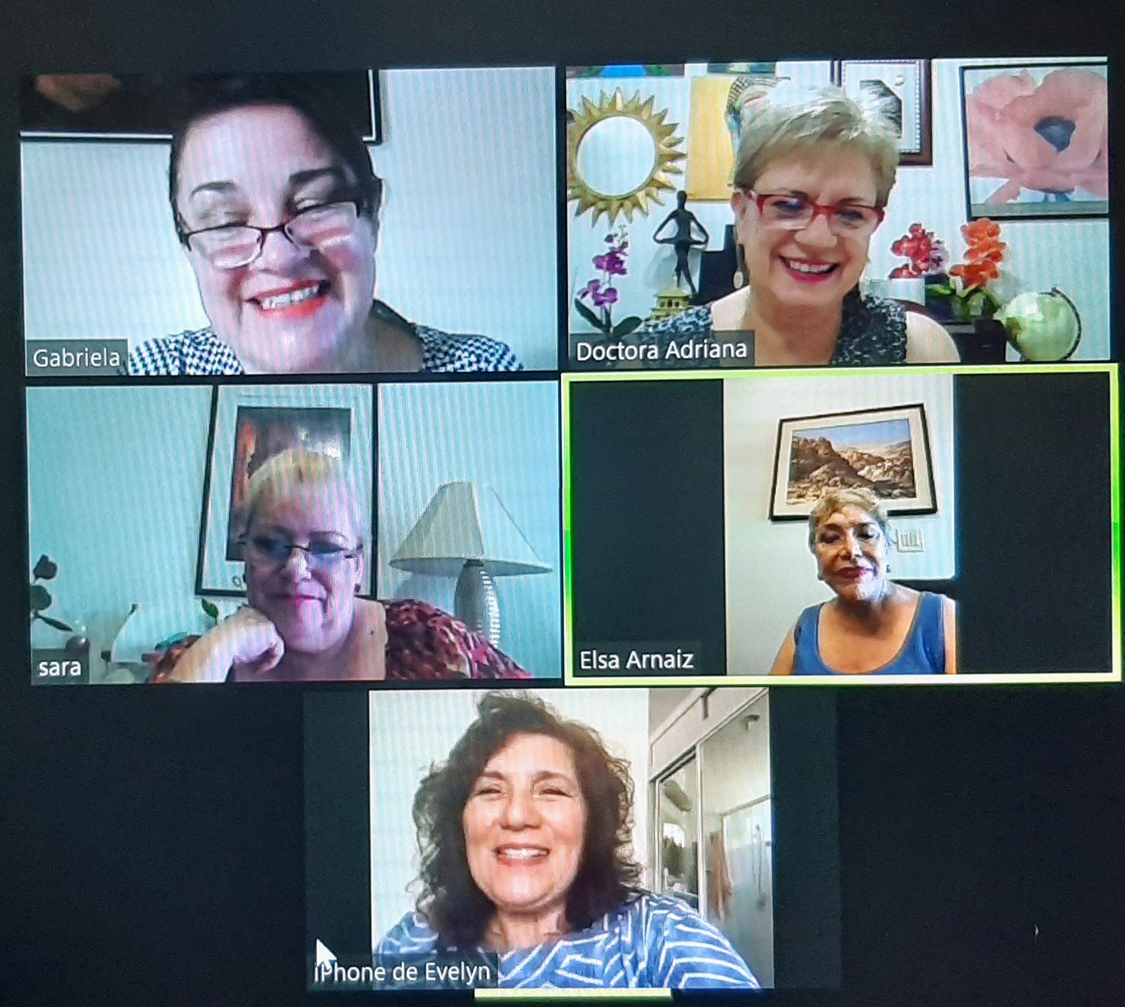 Reunión de trabajo virtual de Mujeres Fronterizas AC