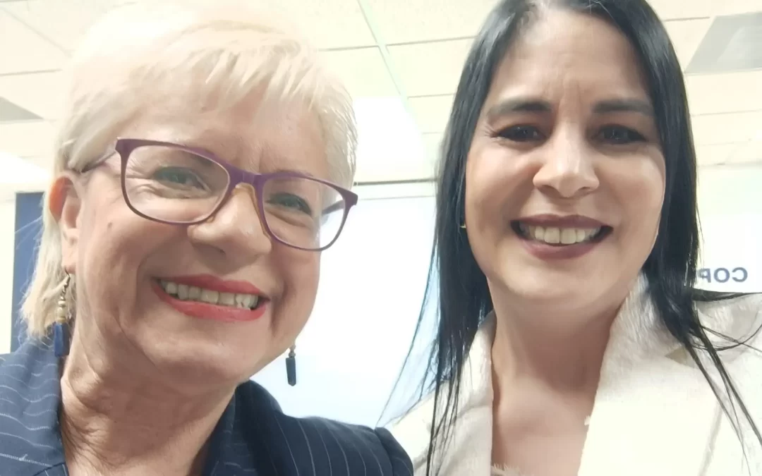 Con la CPC Elisa Ibañez Presidenta de COPARMEX Tijuana y la Dra. AdrianaMendioléa. Enero 2026