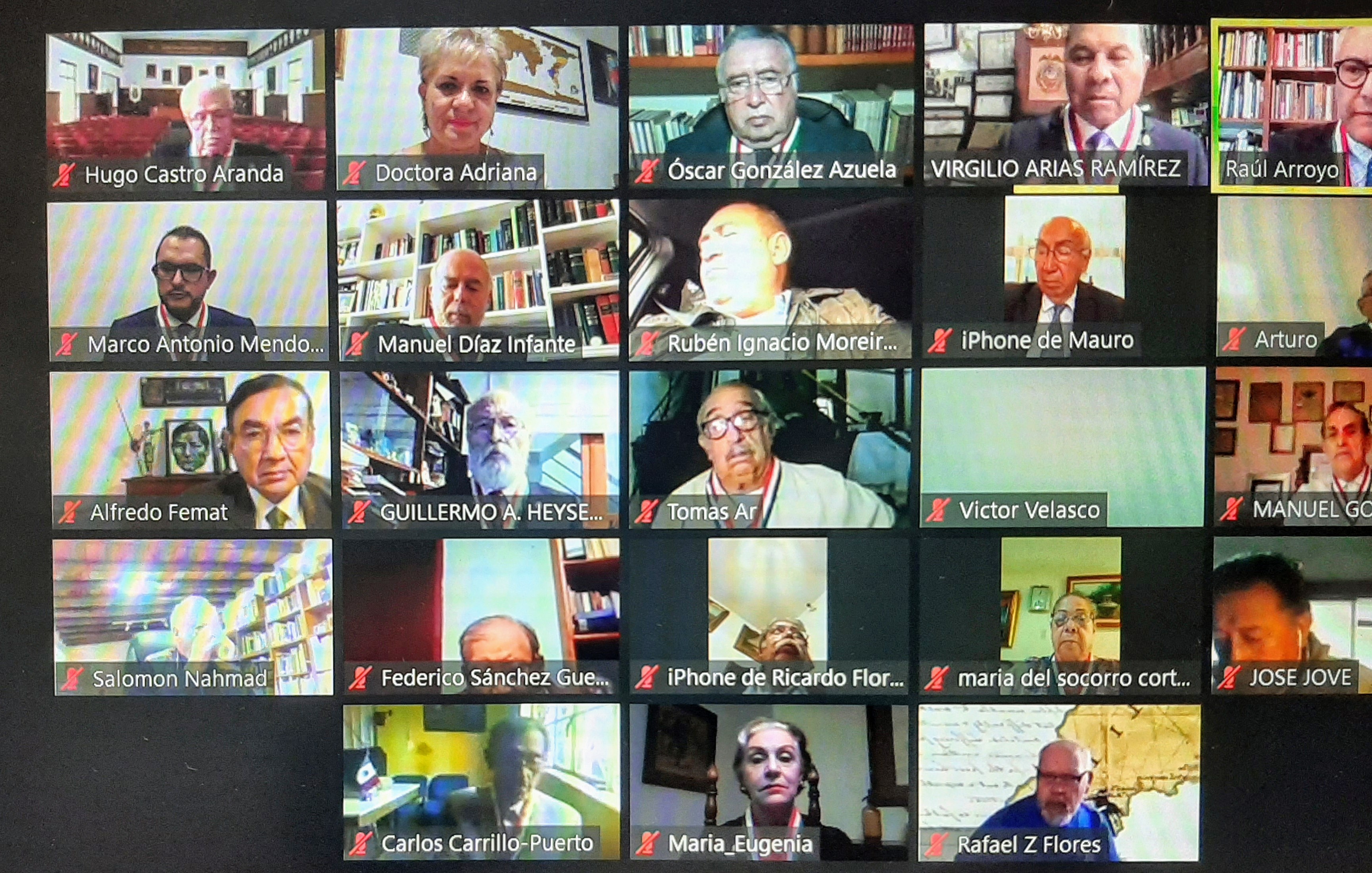 Sesión online de la Benemérita Sociedad Mexicana de Geografía e Historia