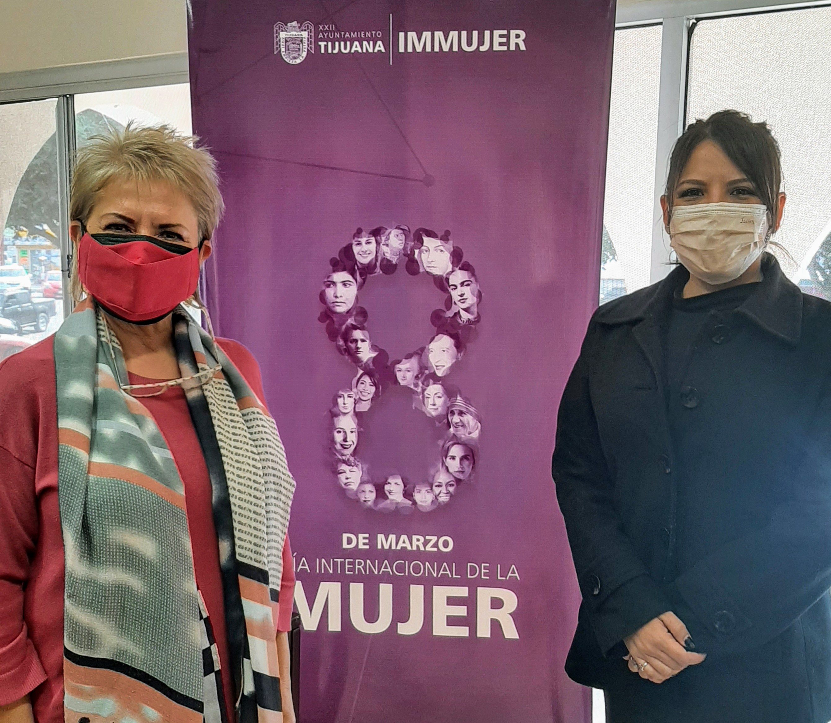La Doctora Adriana Mendiolea con la Lic Tanya Mota en el Instituto Municipal de la Mujer – Planeación 2022